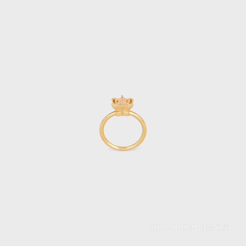 TRIOMPHE SOLITAIRE SPARKLE戒指 金色-35OR
