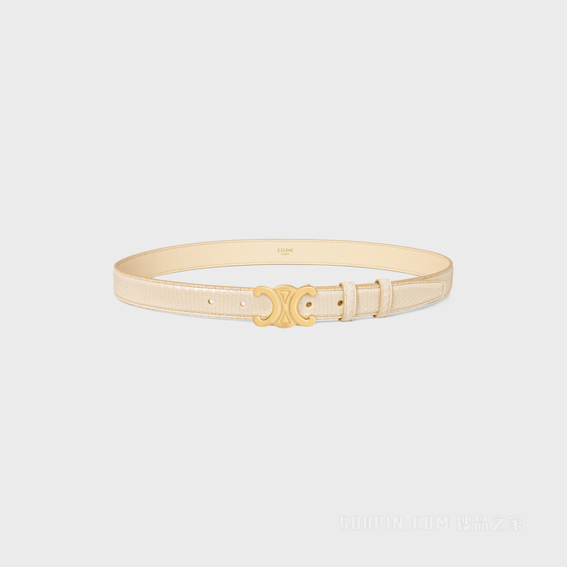 TRIOMPHE中号腰带 奶白色-01CR