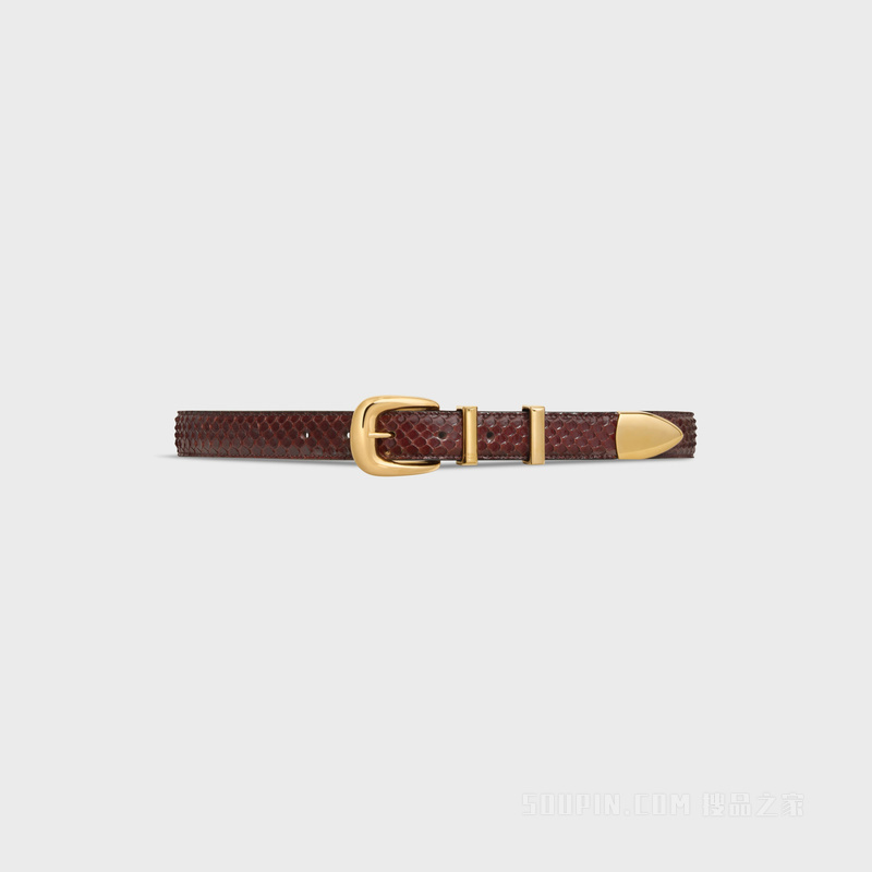 WESTERN中号腰带 棕色-19BR