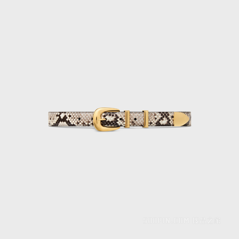 WESTERN中号腰带 黑色/白色-38AW
