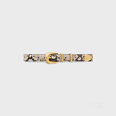 WESTERN中号腰带 黑色/白色-38AW