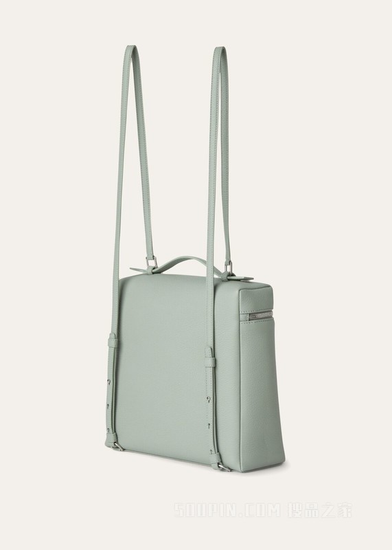 Extra Pocket L23.5双肩包 锤纹小牛皮