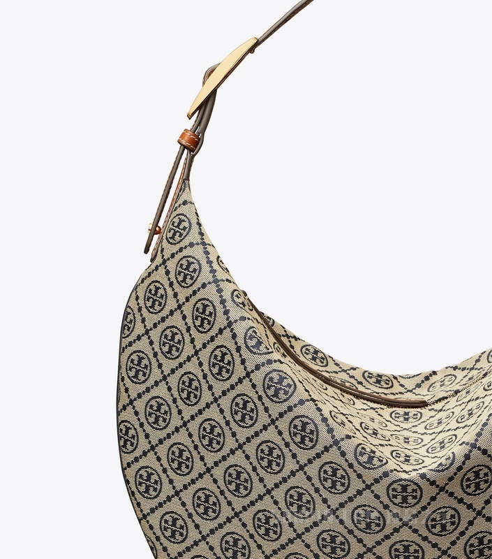 T Monogram 新月包 Tory 海军蓝