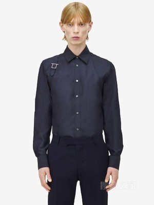 T-Bar背带牛仔衬衫
