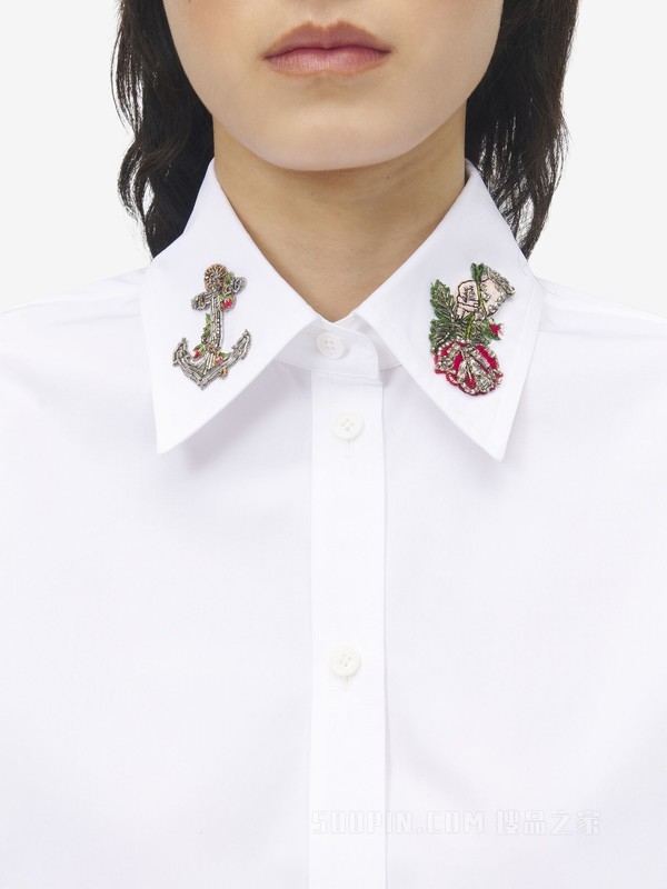 Sailor Tattoo刺绣衬衫