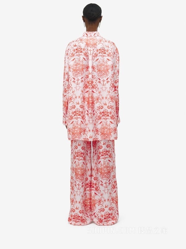 Sailor Tattoo睡衣式衬衫