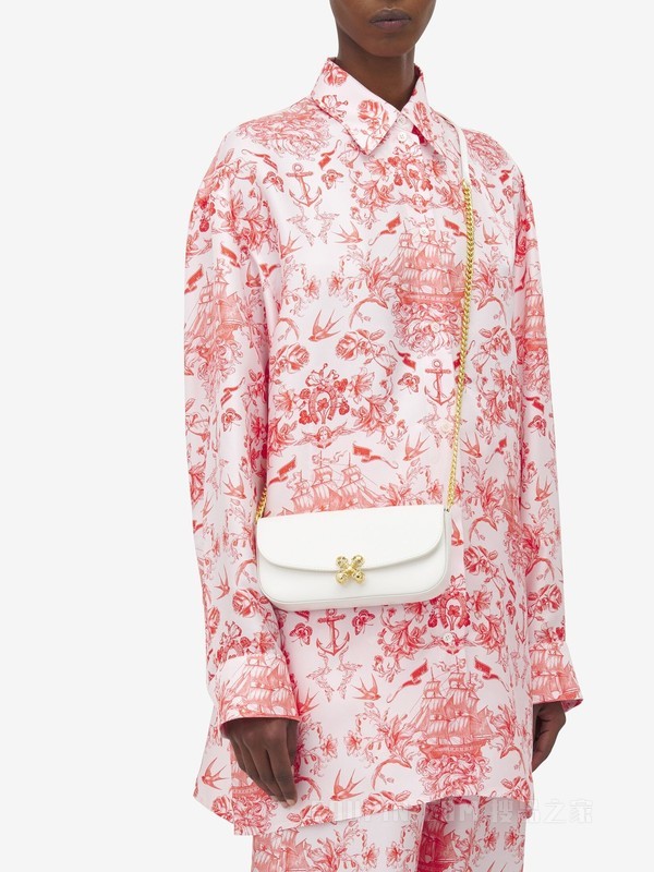 小号McQueen Skull Flower手袋