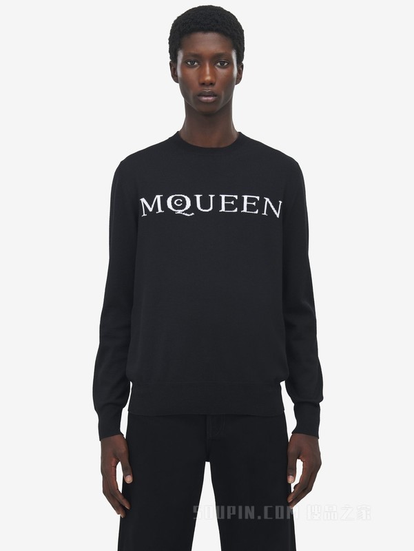 美利奴羊毛McQueen标志套衫