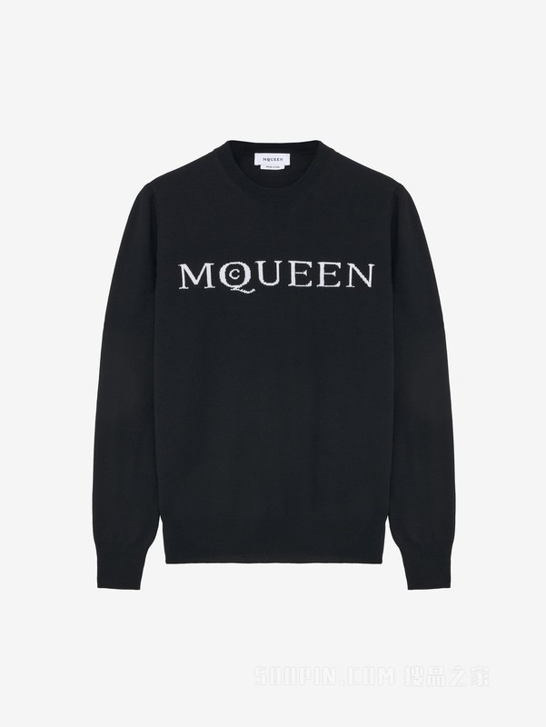 美利奴羊毛McQueen标志套衫