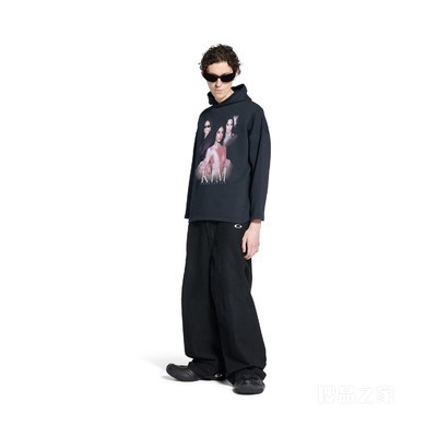 KIM K NO RIB HOODIE连帽卫衣