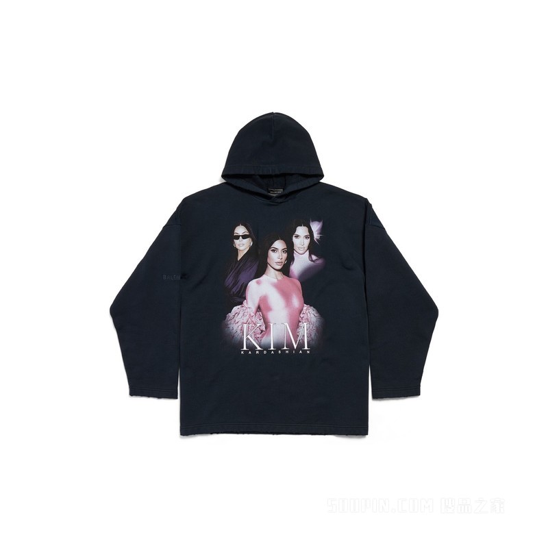 KIM K NO RIB HOODIE连帽卫衣