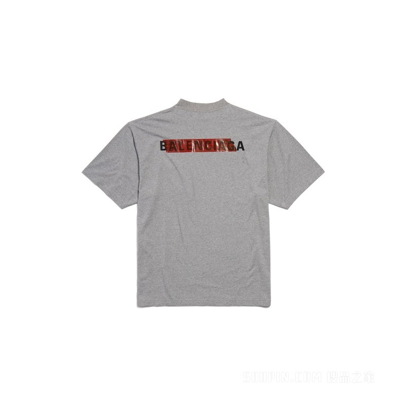 TAPED BALENCIAGA BACK中号版型T恤