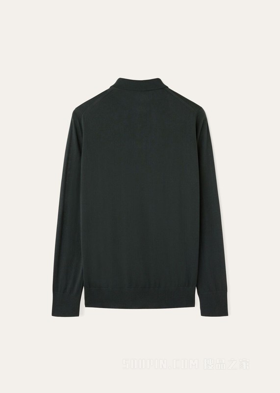 Loro Piana 男士 Polo 针织衫 初剪羊毛