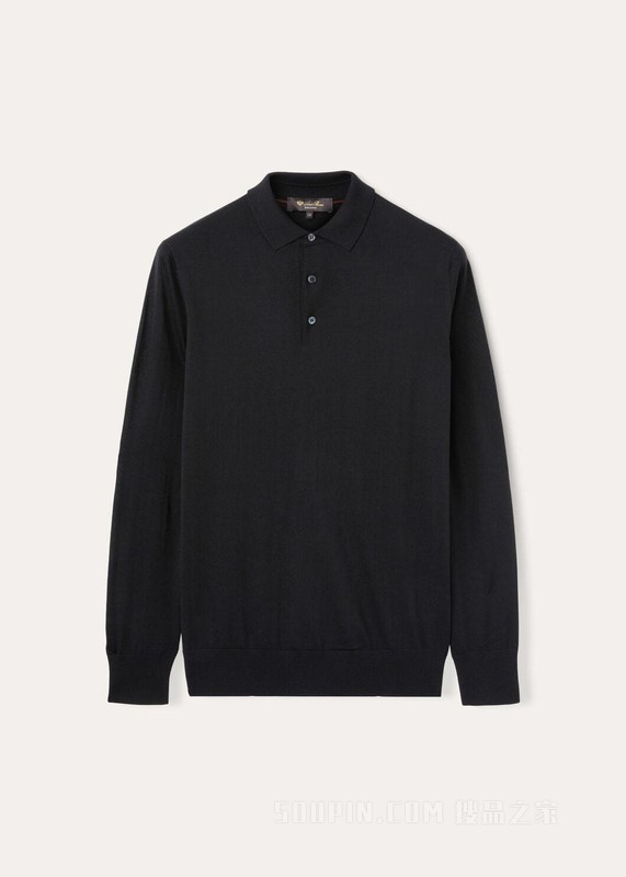 Loro Piana 男士 Polo 针织衫 初剪羊毛