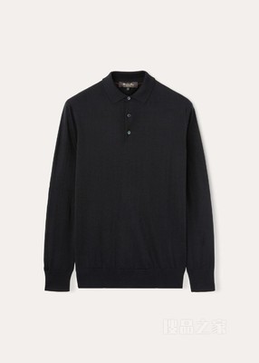 Loro Piana 男士 Polo 针织衫 初剪羊毛