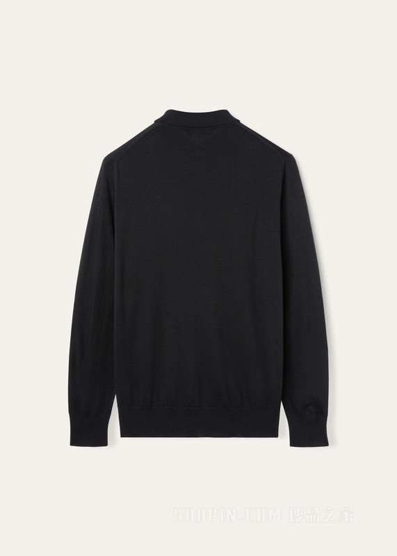 Loro Piana 男士 Polo 针织衫 初剪羊毛