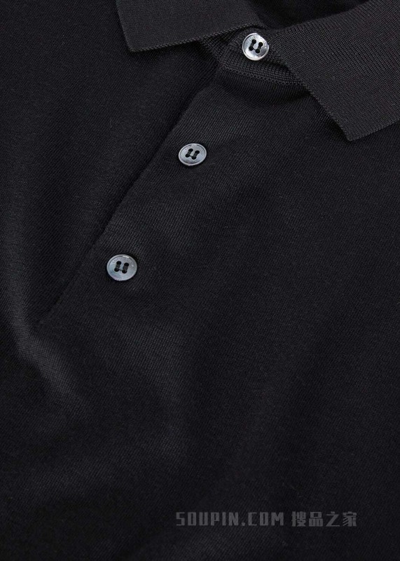 Loro Piana 男士 Polo 针织衫 初剪羊毛