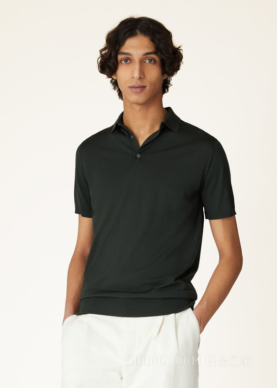 Wish 男士Polo 衫 初剪羊毛