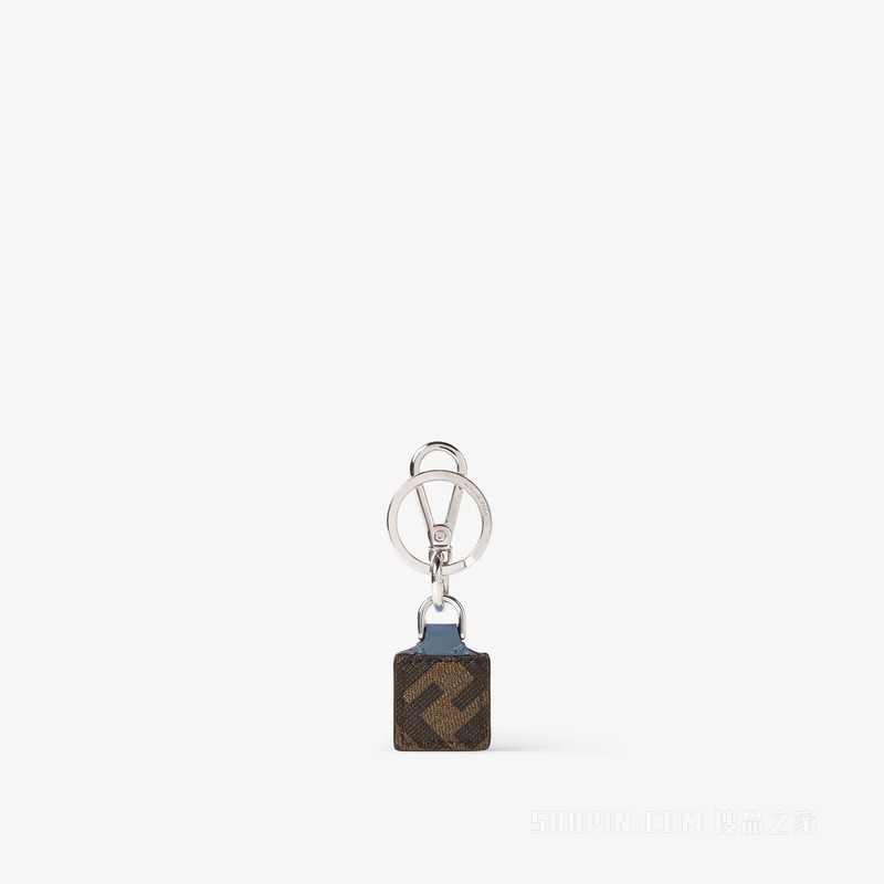 FF Squared钥匙圈 蓝色皮革钥匙圈