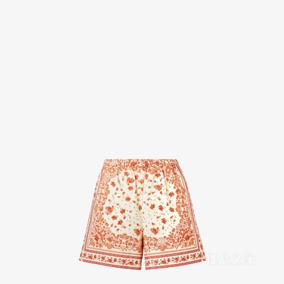 短裤 Coral Bandana印花高科技棉质短裤