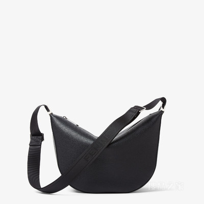 FENDI Roma皮革FENDI Melon中号手袋 黑色皮革手袋