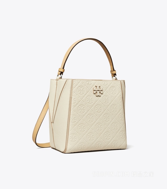 McGraw T Monogram 小号水桶包 暖白色