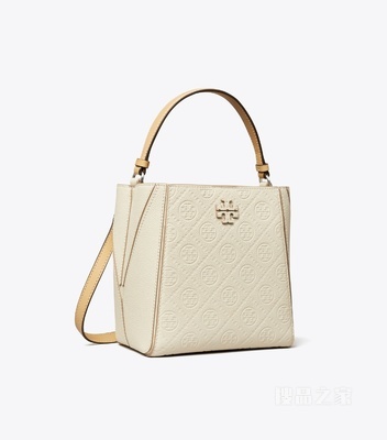 McGraw T Monogram 小号水桶包 暖白色