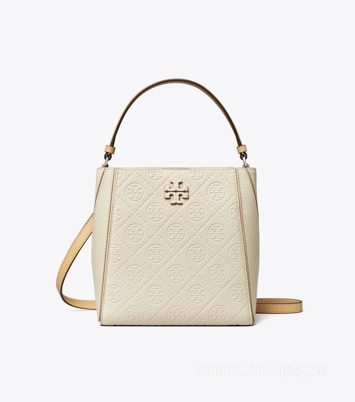 McGraw T Monogram 小号水桶包 暖白色