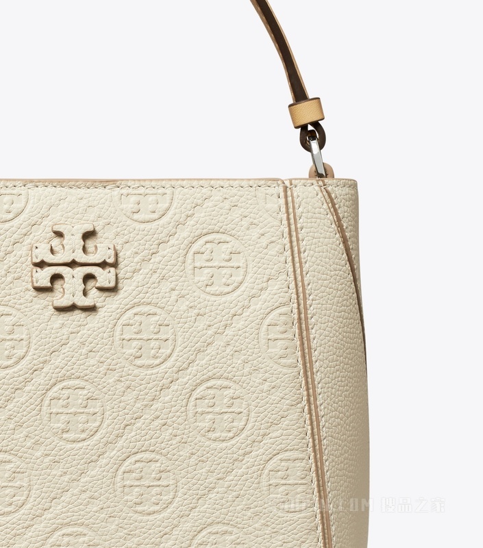 McGraw T Monogram 小号水桶包 暖白色
