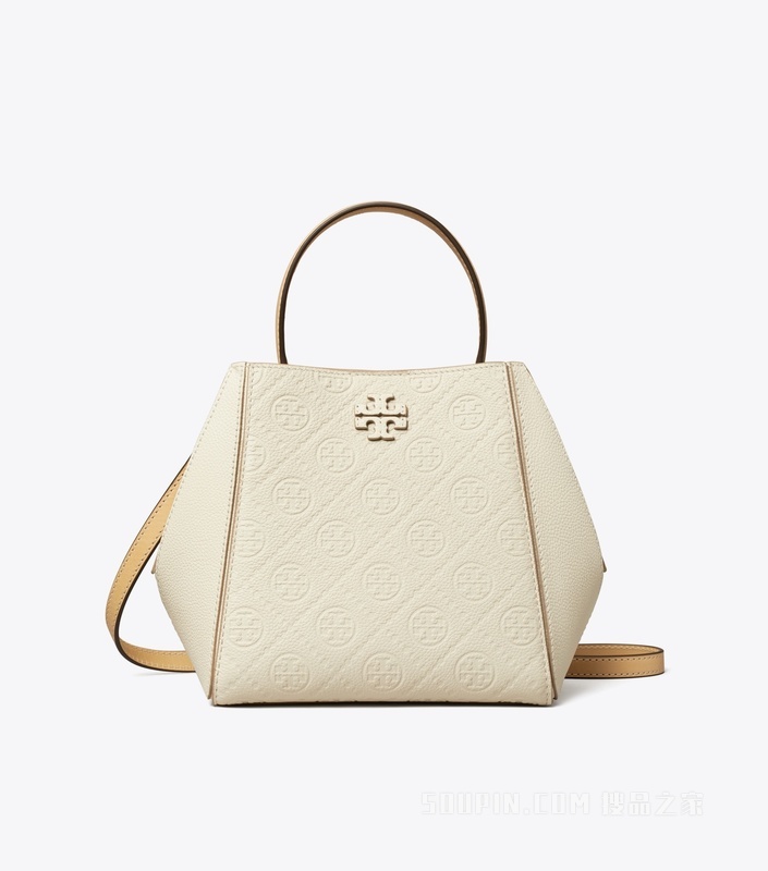 McGraw T Monogram 小号水桶包 暖白色