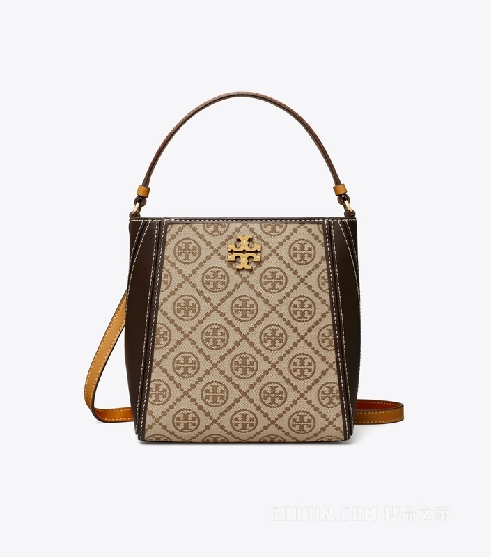 McGraw T Monogram 小号水桶包 榛子棕