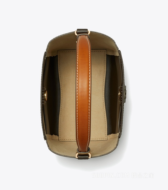 McGraw T Monogram 小号水桶包 榛子棕