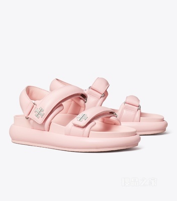 TORY BURCH x BonBon Kira 运动凉鞋 草莓棉花糖色