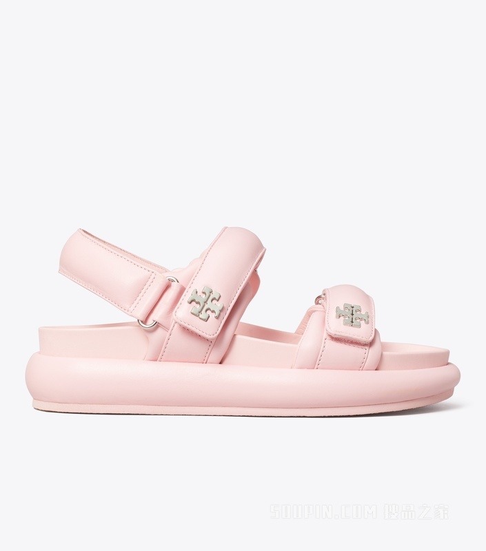 TORY BURCH x BonBon Kira 运动凉鞋 草莓棉花糖色
