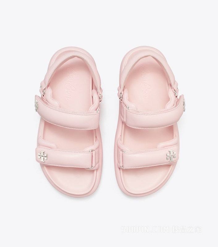 TORY BURCH x BonBon Kira 运动凉鞋 草莓棉花糖色