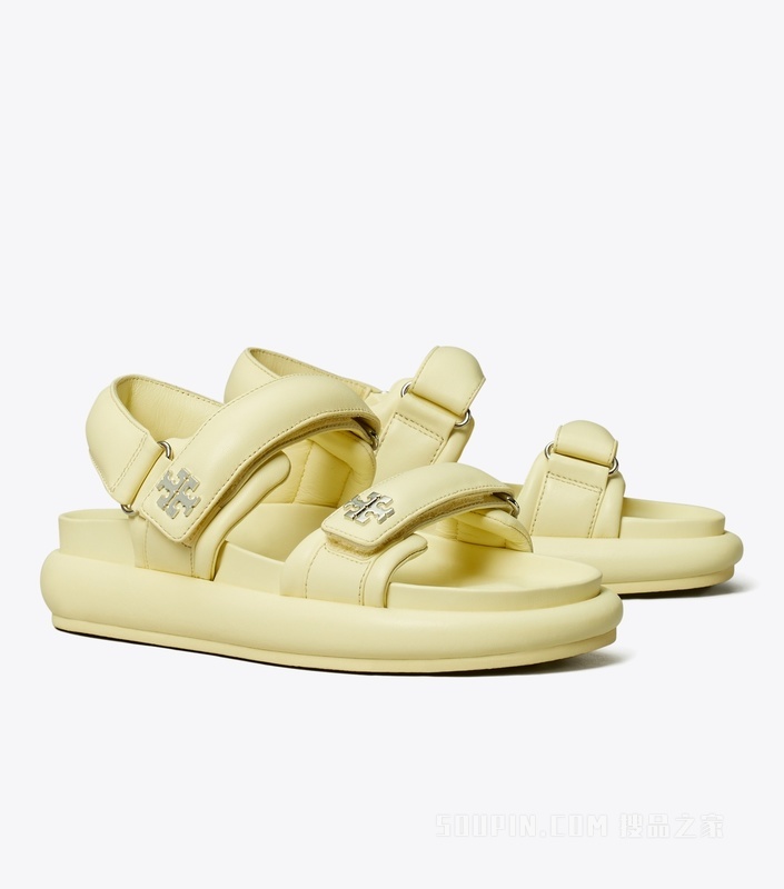 TORY BURCH x BonBon Kira 运动凉鞋 香蕉棉花糖色