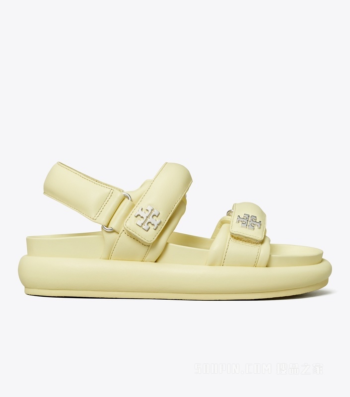 TORY BURCH x BonBon Kira 运动凉鞋 香蕉棉花糖色