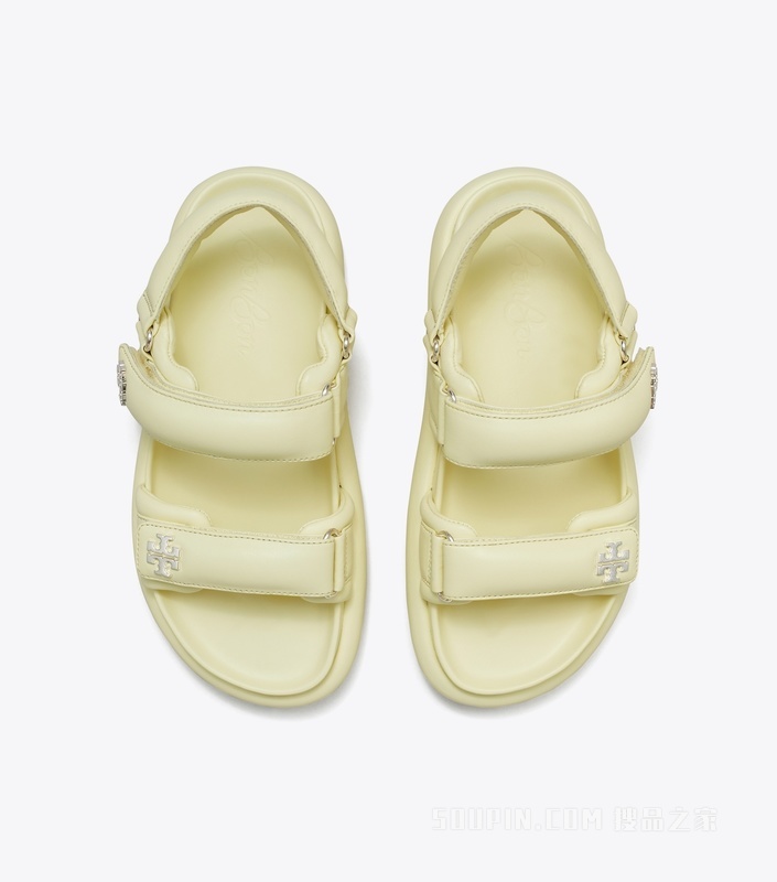 TORY BURCH x BonBon Kira 运动凉鞋 香蕉棉花糖色