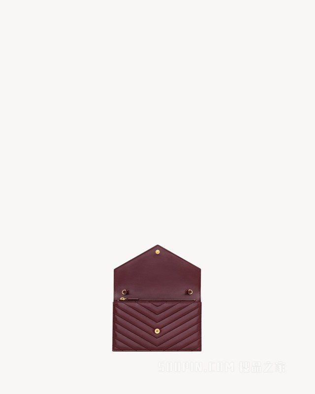 LE CASSANDRE羊皮革信封链条钱包