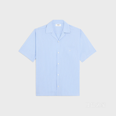 保龄球衫 粉笔白/天蓝色/海军蓝-01KA