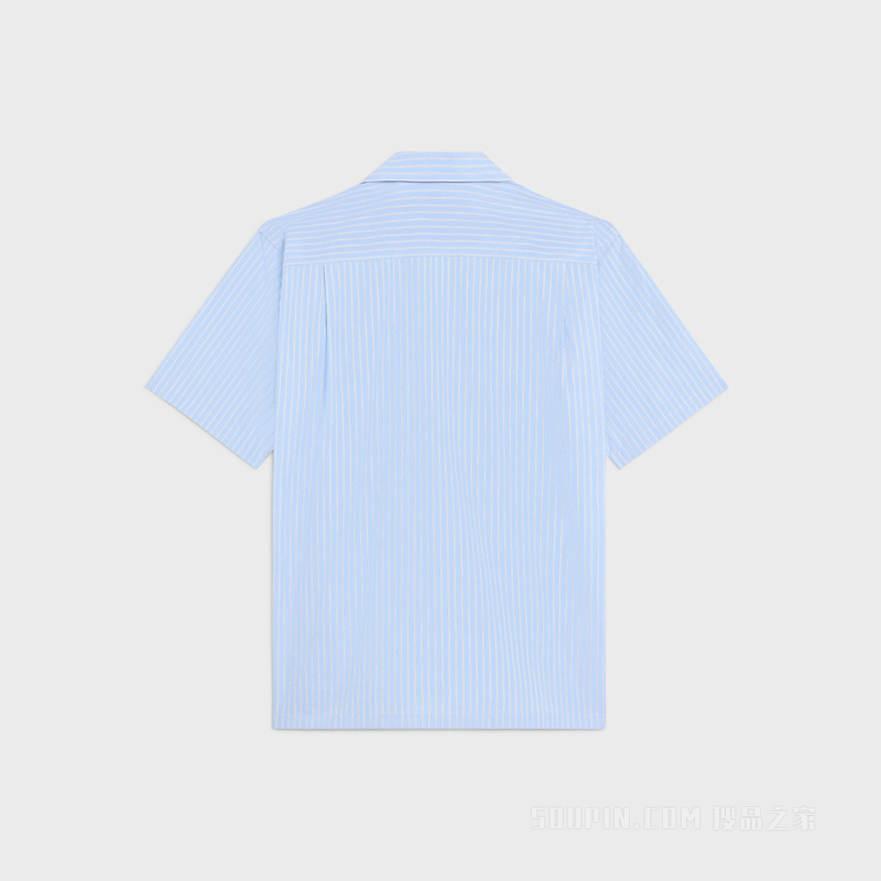 保龄球衫 粉笔白/天蓝色/海军蓝-01KA