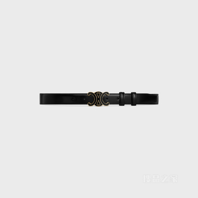 TRIOMPHE中号25毫米腰带 黑色-38IG