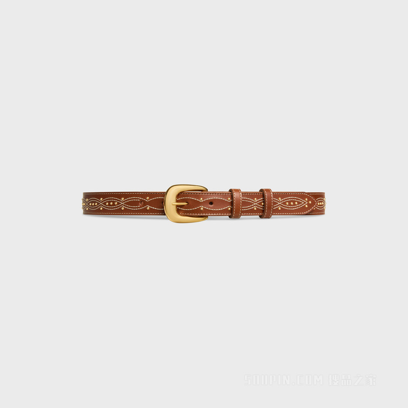 WESTERN中号25毫米腰带 驼色-04FE