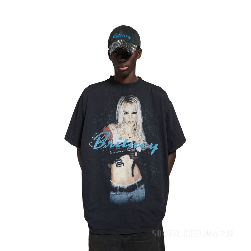 BALENCIAGA MUSIC | BRITNEY SPEARS SERIES廓形T恤