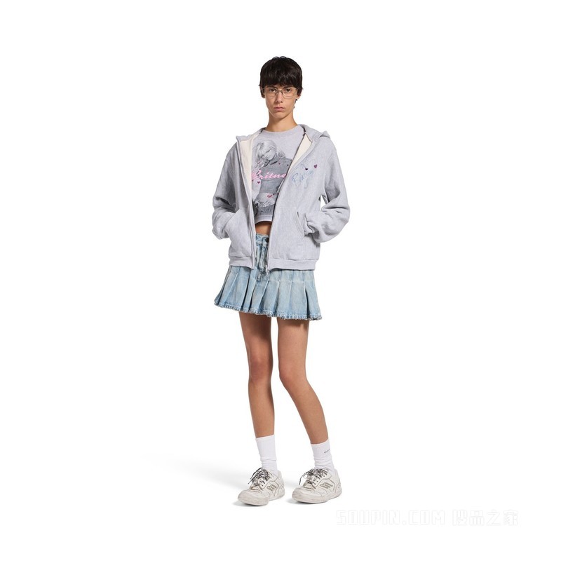 BALENCIAGA MUSIC | BRITNEY SPEARS SERIES HOODIE常规版型拉链连帽卫衣