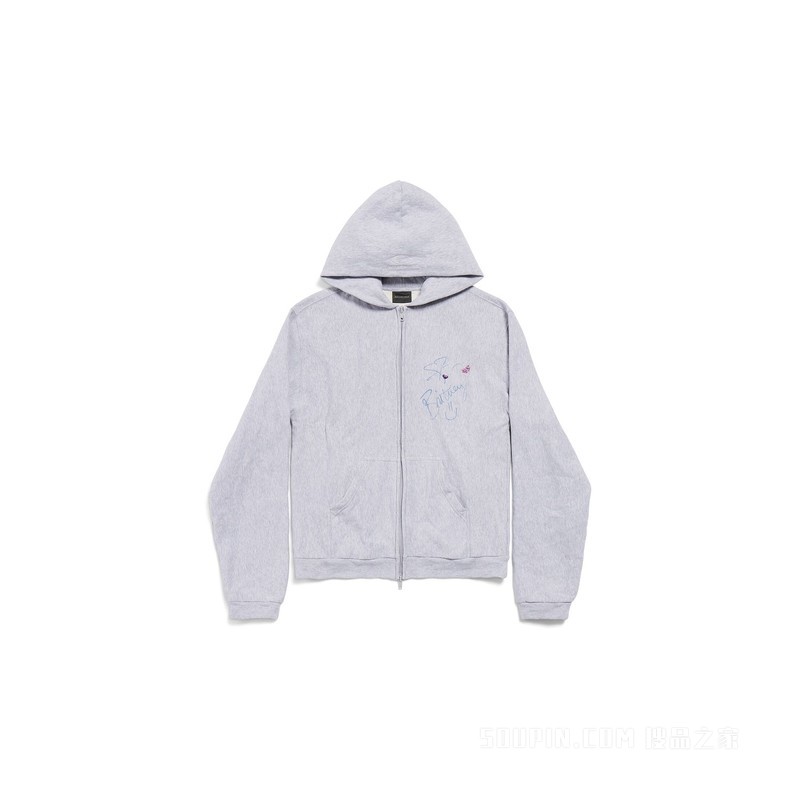 BALENCIAGA MUSIC | BRITNEY SPEARS SERIES HOODIE常规版型拉链连帽卫衣