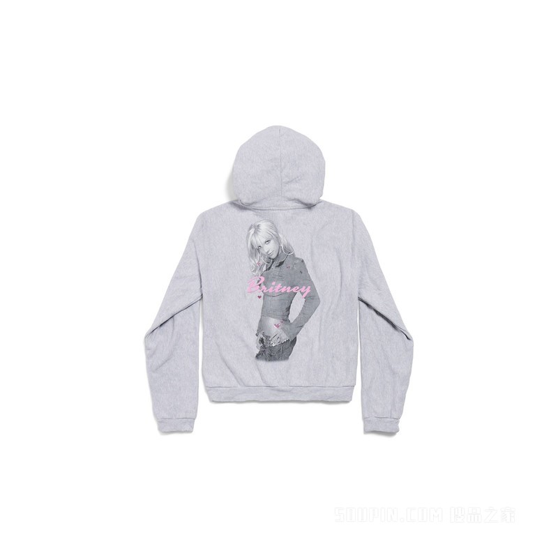 BALENCIAGA MUSIC | BRITNEY SPEARS SERIES HOODIE常规版型拉链连帽卫衣