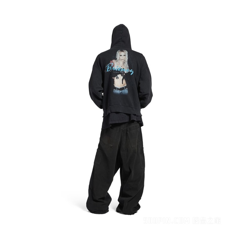 BALENCIAGA MUSIC | BRITNEY SPEARS SERIES HOODIE廓形拉链连帽卫衣