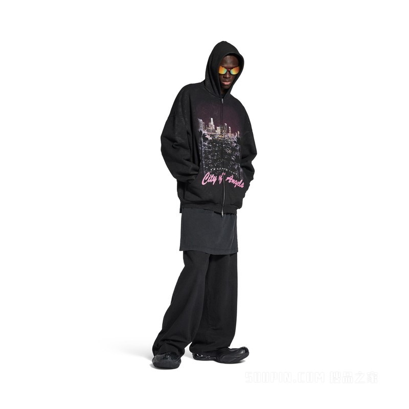 CITY OF ANGELS HOODIE外套拉链连帽卫衣