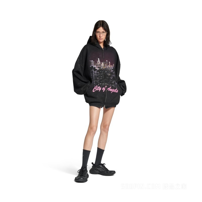 CITY OF ANGELS HOODIE外套拉链连帽卫衣
